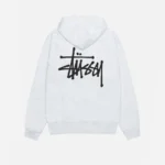 Basic Ash Heather Stussy hoodie