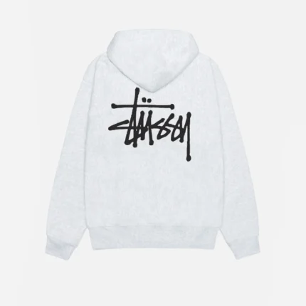 Basic Ash Heather Stussy hoodie