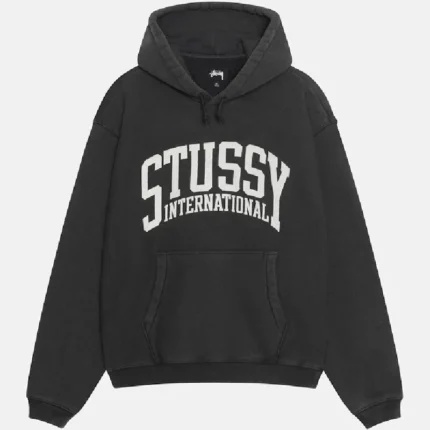 Black Stussy International Hoodie