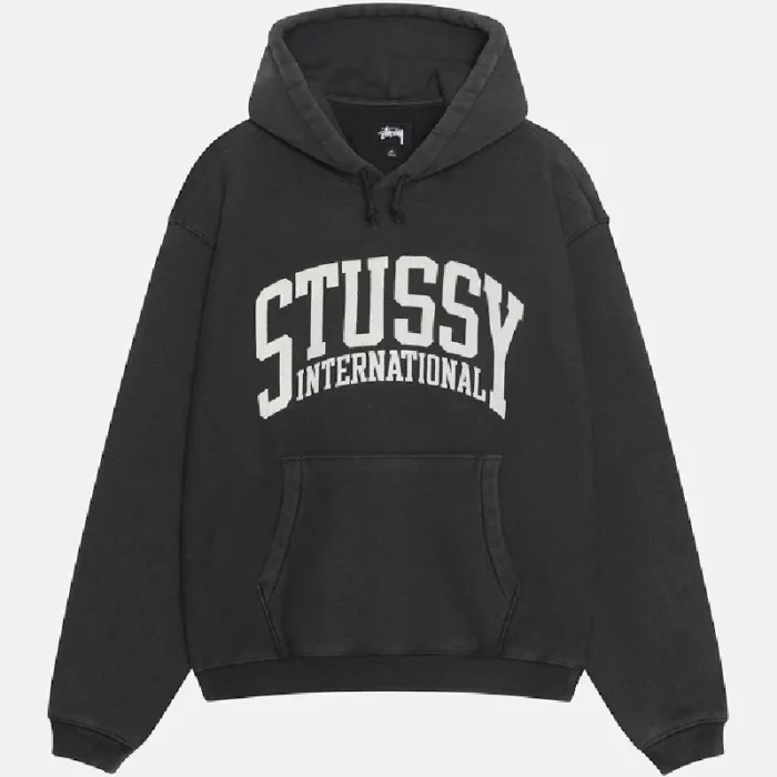 Black Stussy International Hoodie