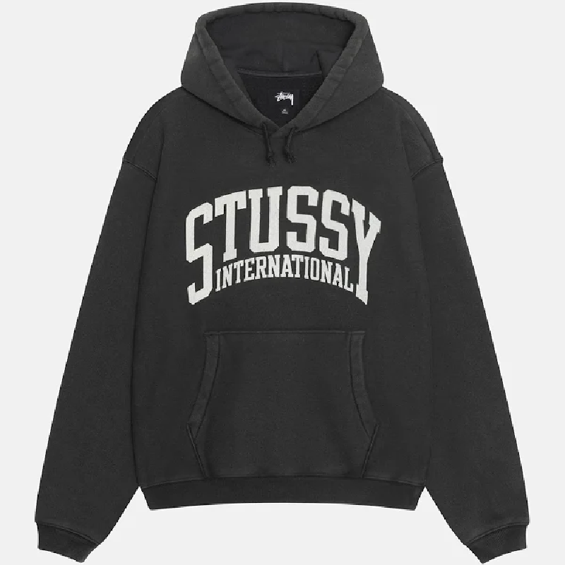 Black Stussy International Hoodie