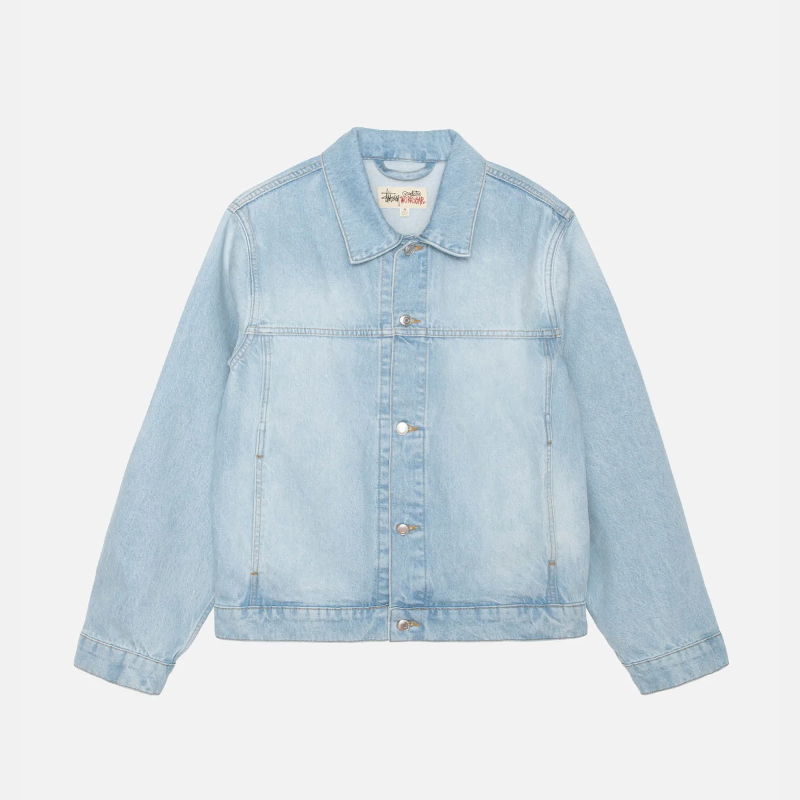 Stussy Trucker Denim Jacket Light Wash