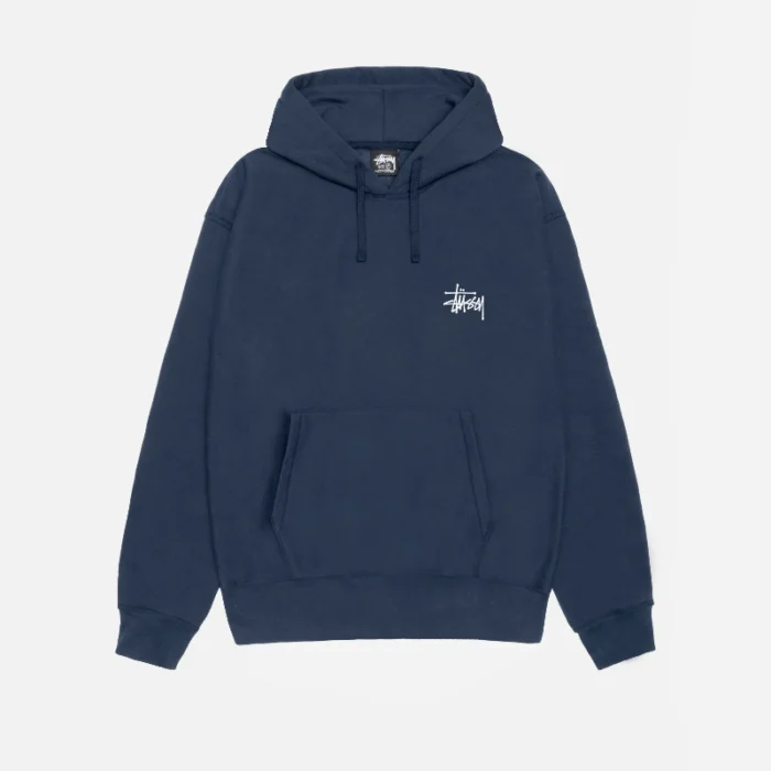 Basic Stussy Hoodie in Navy