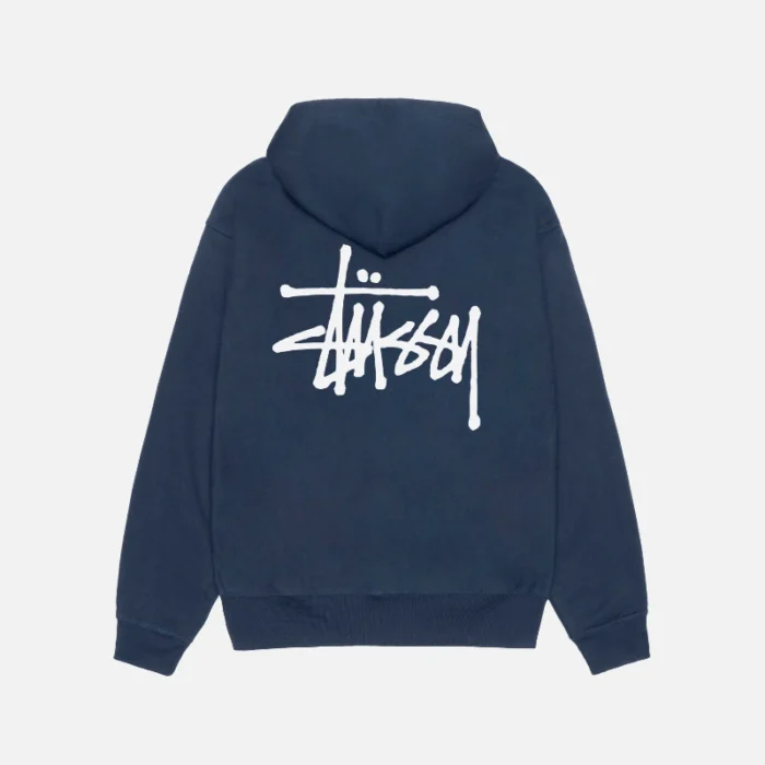 Basic Stussy Hoodie in Navy