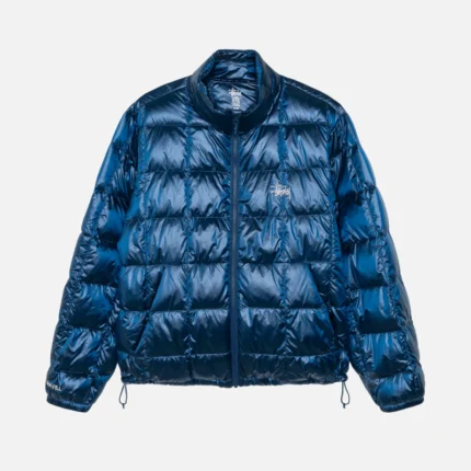 Blue Stussy Puffer Jacket