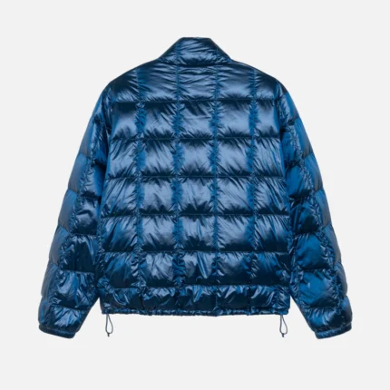 Blue Stussy Puffer Jacket-back