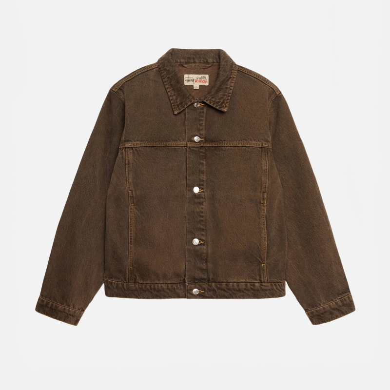 Brown Stussy Denim Jacket