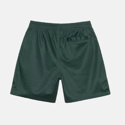 Green Stussy Mesh Shorts-back