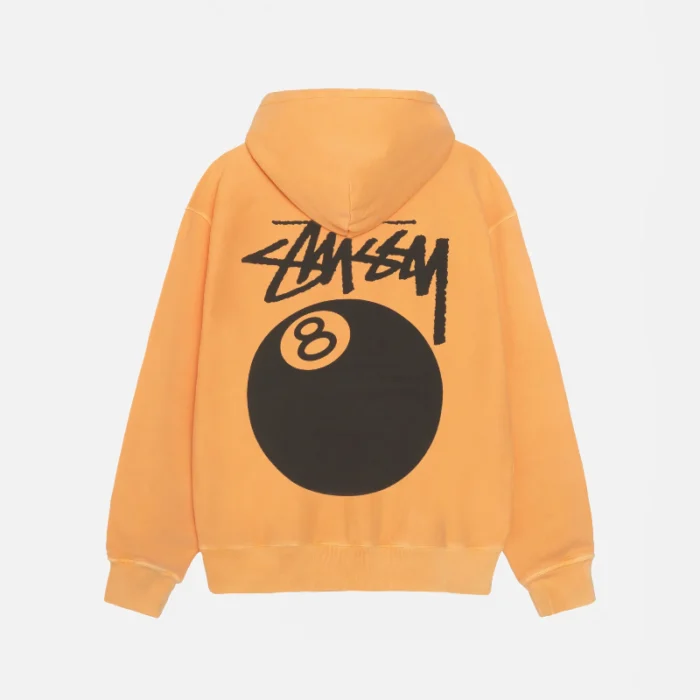 Orange Stussy 8ball Hoodie