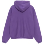 Stussy Embroidered Relaxed Hoodie Purple