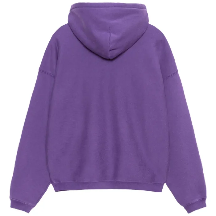 Stussy Embroidered Relaxed Hoodie Purple