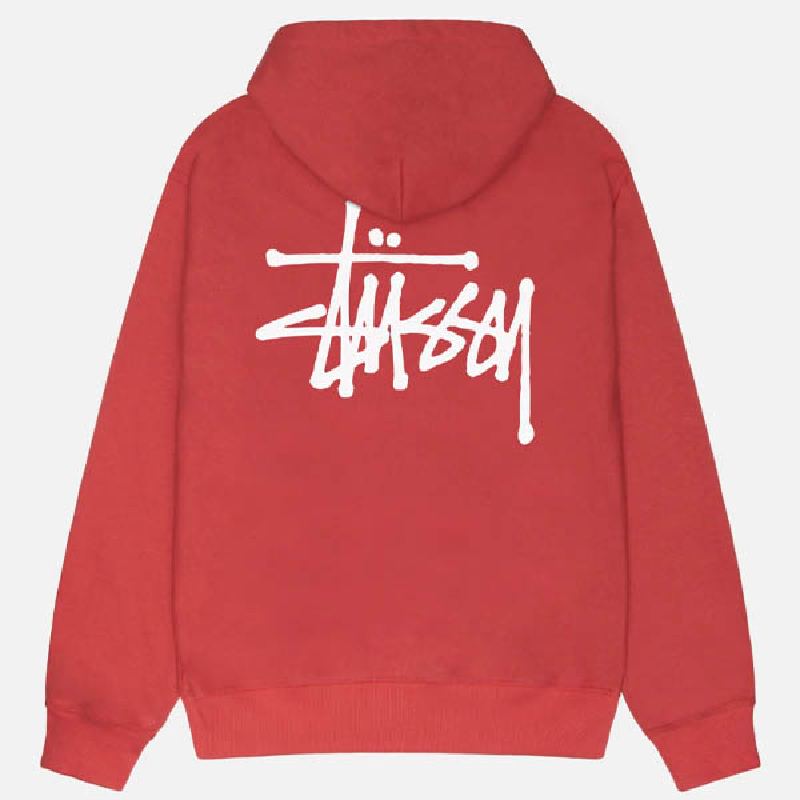 Basic Pullover Red Stussy Hoodie