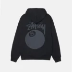 Stussy 8 Ball Pigment Black Hoodie