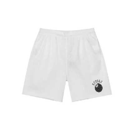Stussy 8 Ball White Shorts
