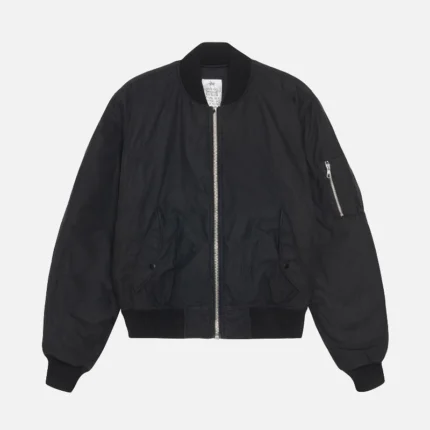 Stussy Bomber Waxed Black Jacket