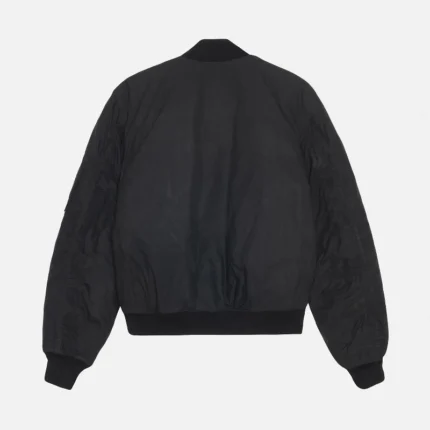 Stussy Bomber Waxed Black Jacket-back