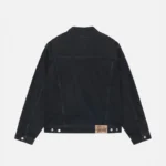 Stussy Trucker Denim In Black Jacket-back