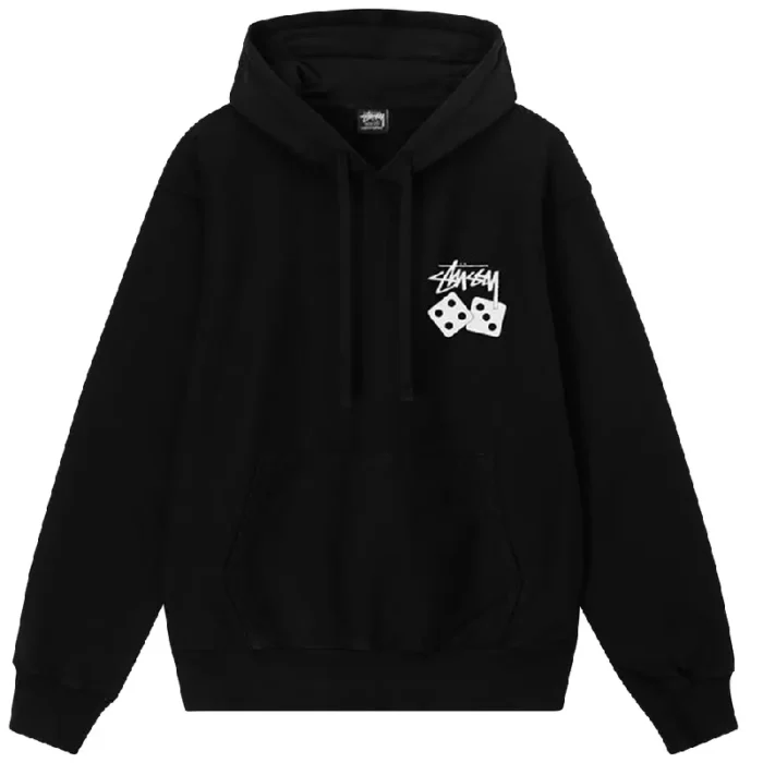 Stussy Dice Pigment Dyed Hoodie Black