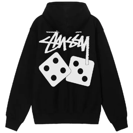 Stussy Dice Pigment Dyed Hoodie Black