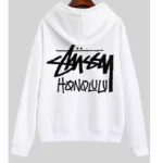 Stussy Honolulu White Hoodie