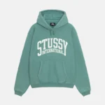 Stussy International Relaxed Teal Hoodie