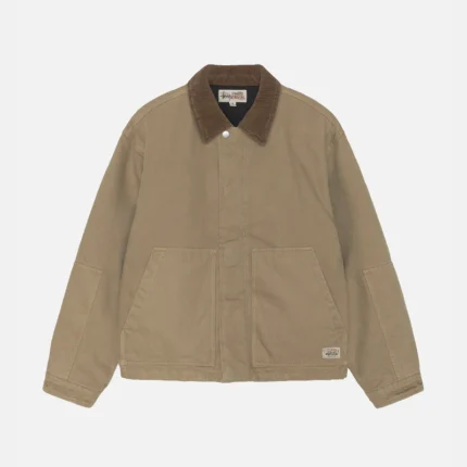 Stussy Mens Workwear Jacket Khaki