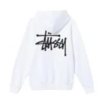 Basic White Stussy Hoodie