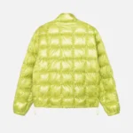 Yellow Stussy Puffer Jacket-back