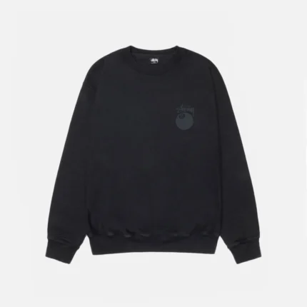 Black Stussy 8 Ball Sweater