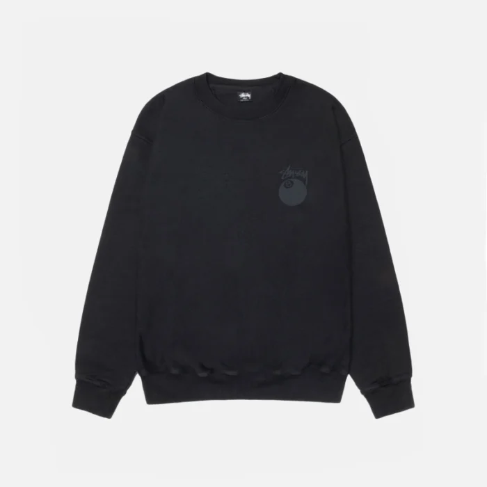 Black Stussy 8 Ball Sweater