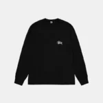 Black Stussy Long Sleeve T Shirt