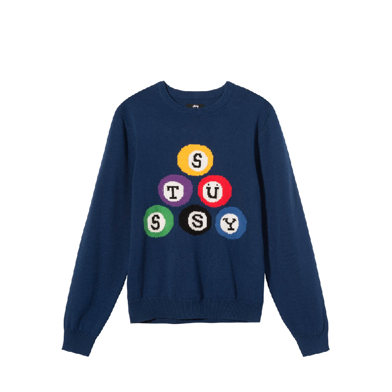 Blue Stussy Billiard Sweater