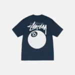 Navy Stussy 8Ball Shirt-back