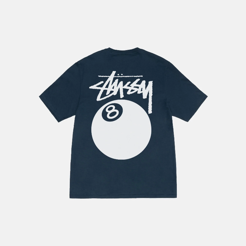 Navy Stussy 8Ball Shirt-back