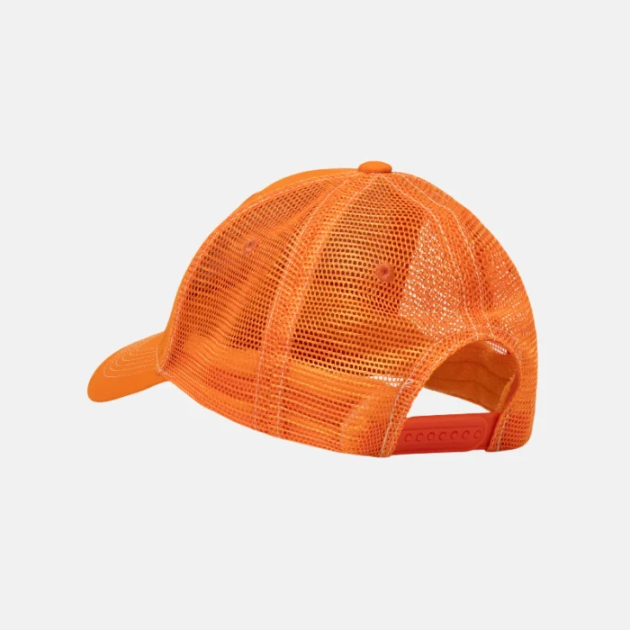 an orange hat with a white background