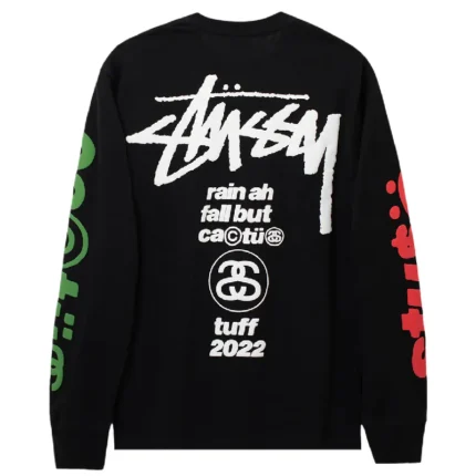 Stussy Cactus Sport Black Shirt-back