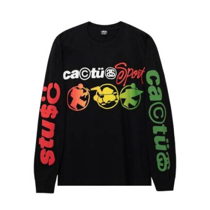Stussy Cactus Sport Black Shirt