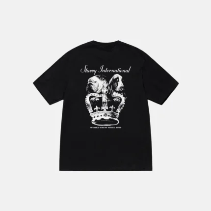 Stussy Dog Crown Shirt In Black