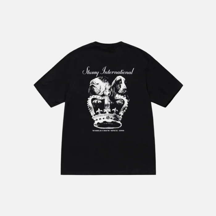 Stussy Dog Crown Shirt In Black