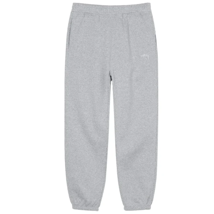 Stussy Logo Grey Heather Sweatpants