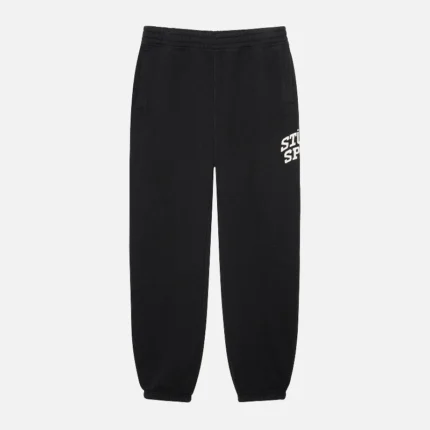 Stussy Sport Crackle Fleece Sweatpants Washed Black