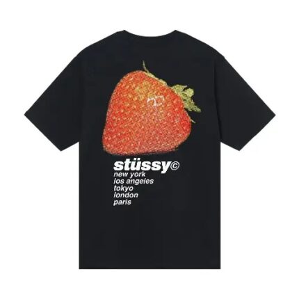 Stussy Strawberry Black Shirt