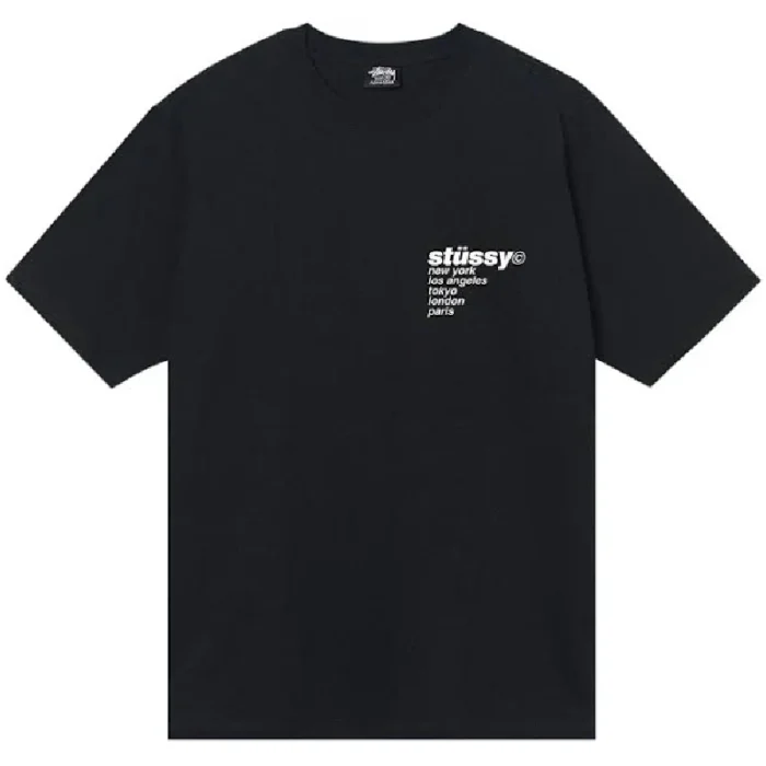 Stussy Strawberry Shirt Black-front