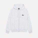 Stussy Basic Zip Ash Heather Hoodie