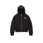 Stussy x Nike Washed Fleece Zip Black Hoodie