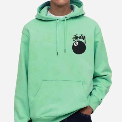 Stussy 8 Ball Basic Green Hoodie