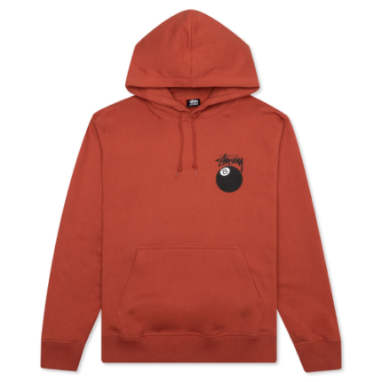 Stussy 8 Ball Red Hoodie