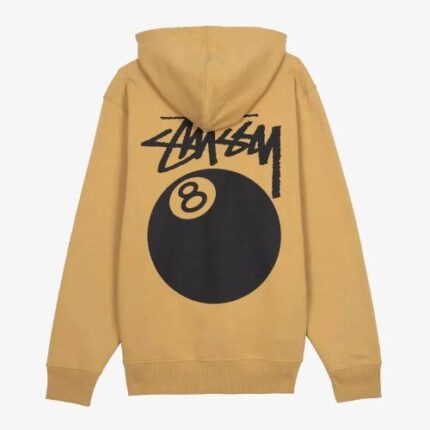 Stussy Basic 8 Ball Brown Hoodie