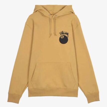 Stussy Basic 8 Ball Brown Hoodie