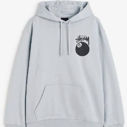 Stussy Basic 8 Ball Hoodie Gray